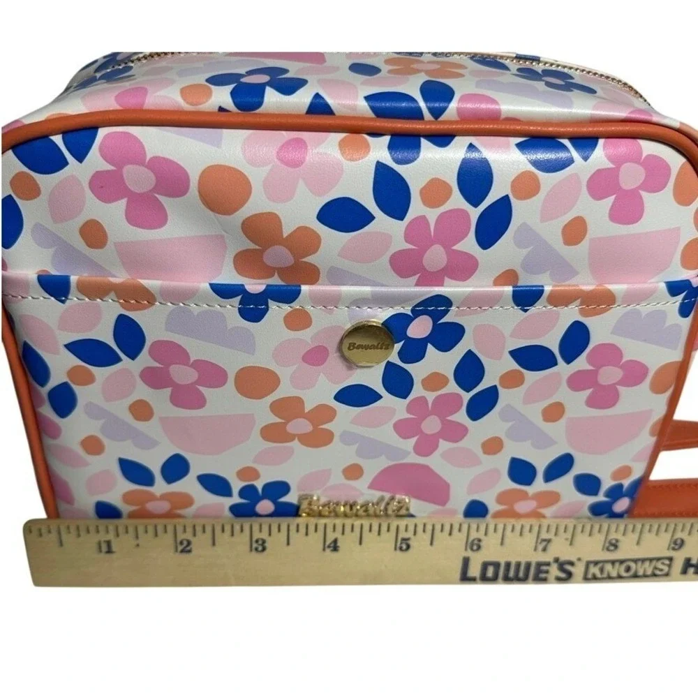 Bewaltz Cosmetic Bag Floral Print Makeup Organizer Travel‎ Toiletry Pouch
